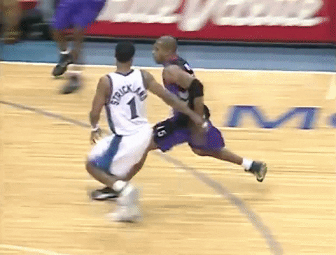 Vince Carter Behind The Back Dunk GIF