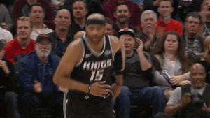 Vince Carter Clapping While Running GIF