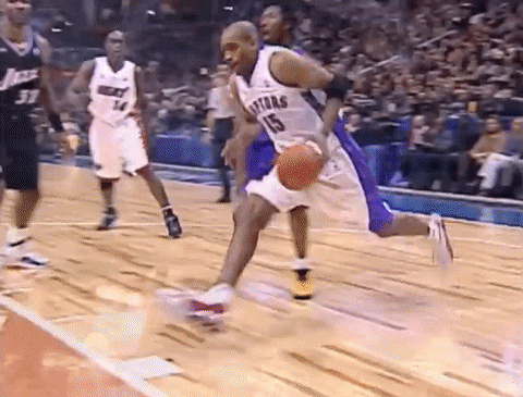 Vince Carter Effortless 360 Dunk GIF