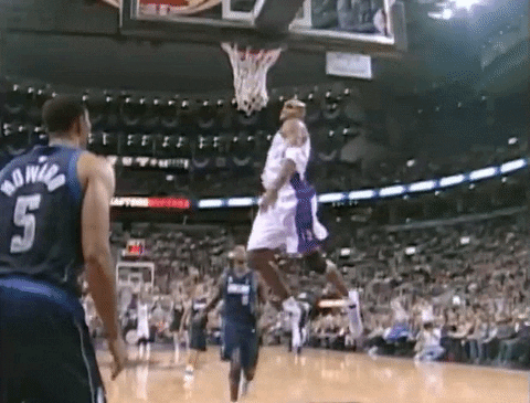 Vince Carter Forceful Dunk GIF