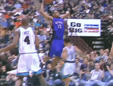 Vince Carter Jumping Up To Dunk GIF