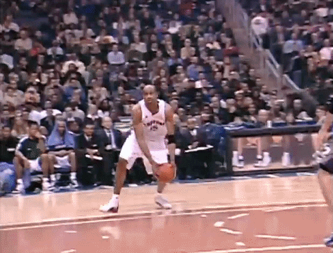 Vince Carter One Handed Dunk Zoomed In GIF