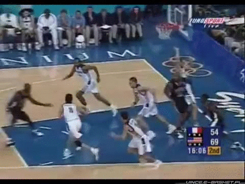 Vince Dunk In Olympic Basketball GIF
