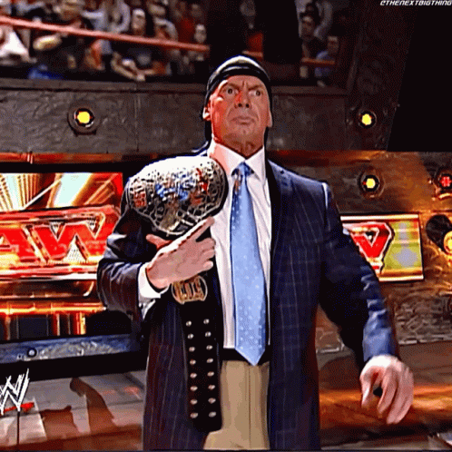 Vince Mcmahon Meme Pause Championship Belt GIF