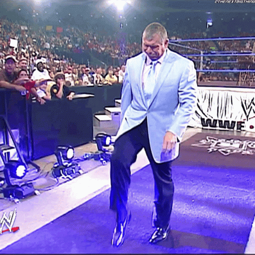 Vince Mcmahon Meme Slow Walk GIF