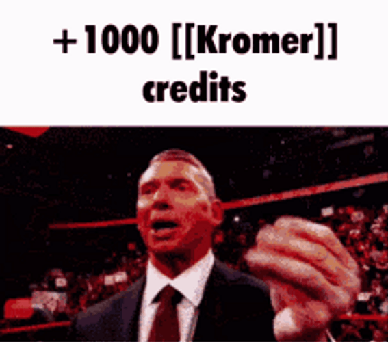 Vince Mcmahon Money +1000 Kromer Credits GIF
