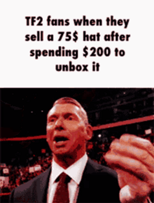 Vince Mcmahon Money Tf2 Fans Selling Hat GIF