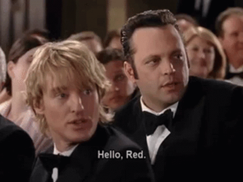 Vince Vaughn Wedding Crashers Hello Red GIF