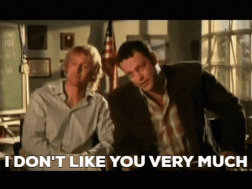 Vince Vaughn Wedding Crashers I Don't Like You GIF