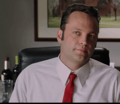 Vince Vaughn Wedding Crashers Inside His Office GIF