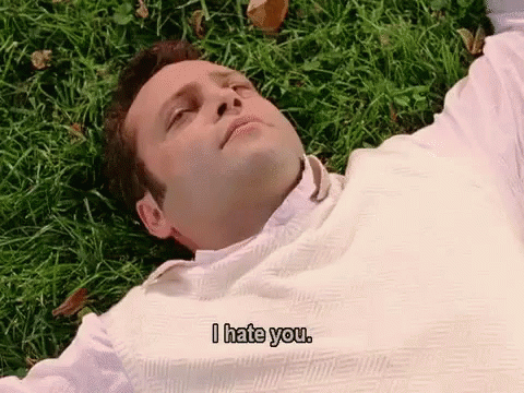 Vince Vaughn Wedding Crashers Says I Hate You GIF