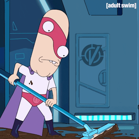 Vindication Alien Mopping GIF