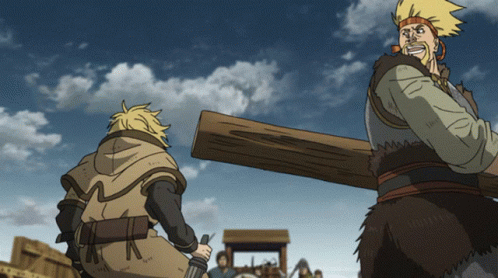 Vinland Saga Thorfinn And Thorkell Fighting GIF