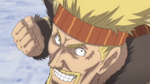 Vinland Saga Thorkell Punching Horse GIF