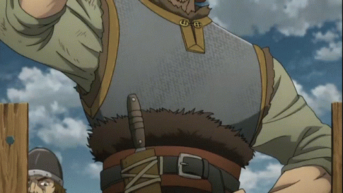 Vinland Saga Thorkell Waving GIF