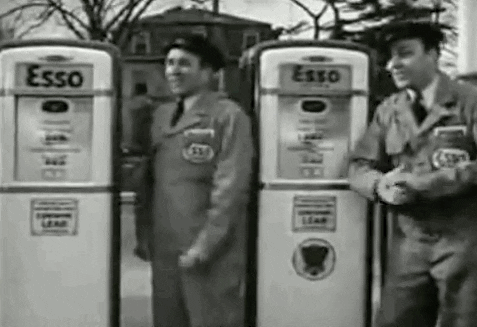Vintage Ad Singing Gas Boys GIF