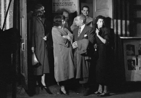 Vintage African American Christmas Night Out GIF