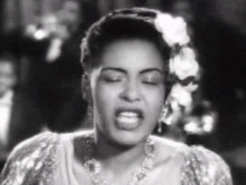 Vintage Billie Holiday Singing GIF