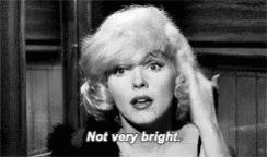 Vintage Blonde Marilyn Monroe Not Bright GIF