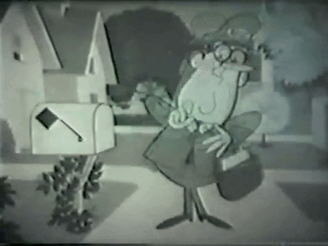 Vintage Cartoon Postman GIF