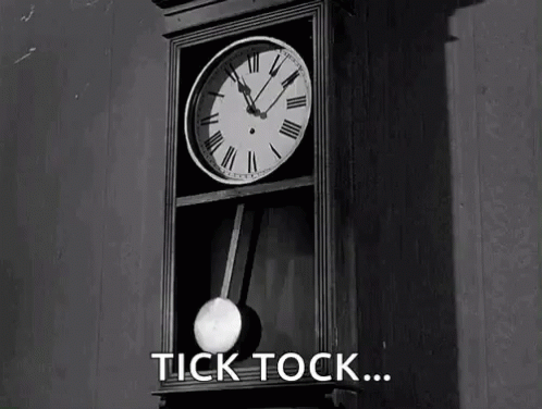 Vintage Clock Ticking Tick Tock GIF