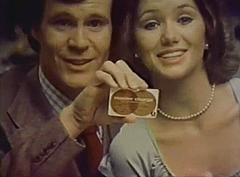 Vintage Couple Credit Card Commercial GIF
