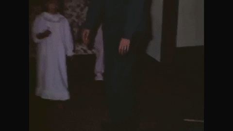 Vintage Creepy Halloween Costume GIF