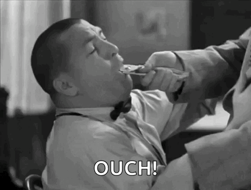 Vintage Forcefully Pulling Teeth Ouch GIF