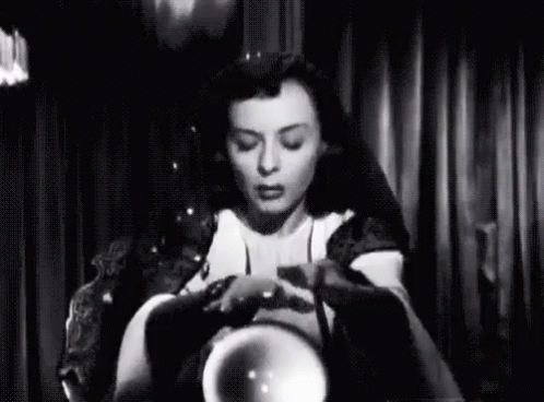 Vintage Fortune Teller Hocus Pocus Crystal Ball GIF