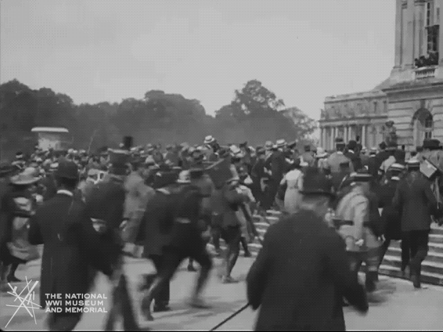 Vintage France Pre War Period People Rushing GIF