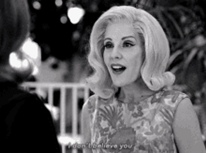 Vintage Girl I Don't Believe You GIF