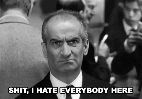 Vintage Grumpy Old Men Louis De Funes GIF