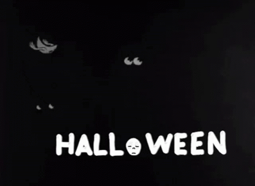 Vintage Halloween Bats Dragon GIF
