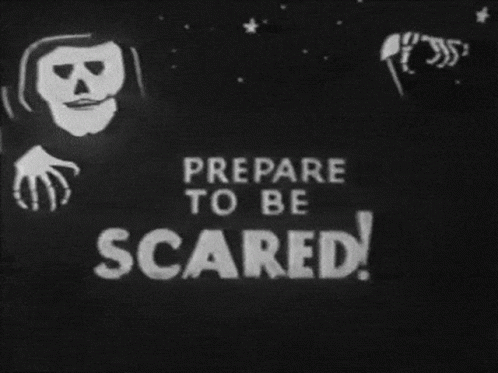 Vintage Halloween Be Scared GIF