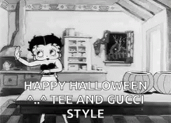 Vintage Halloween Betty Boop Gucci GIF