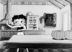 Vintage Halloween Betty Boop Pumpkin GIF