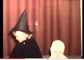 Vintage Halloween Creepy Home GIF