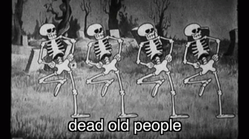 Vintage Halloween Dead People GIF