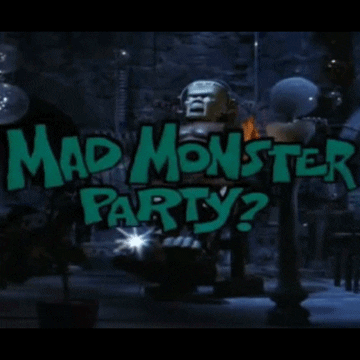 Vintage Halloween Mad Monster Party GIF