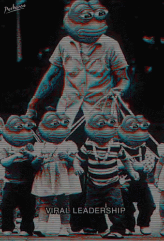 Vintage Halloween Pepe Frog Glitch GIF