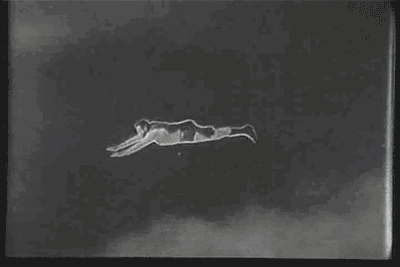 Vintage Man Of Steel Superman Flying GIF