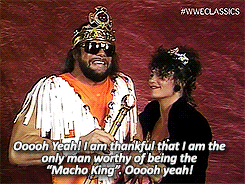 Vintage Randy Savage Wearing Crown GIF
