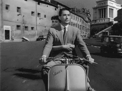 Vintage Roman Holiday Film GIF
