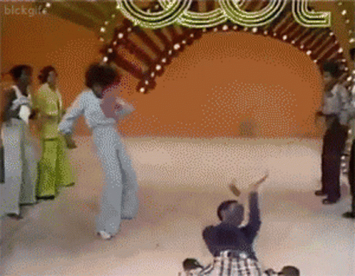 Vintage Soul Train People Dancing GIF
