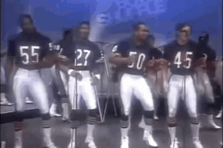 Vintage Super Bowl Shuffle Dance GIF