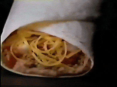 Vintage Taco Nachos Ad Dirty Taco Tuesday GIF