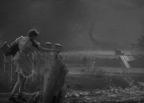Vintage Wizard Of Oz Dorothy Kicking Post GIF