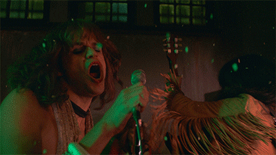 Vinyl Rock Band Singing 70s Group GIF