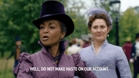 Violet Bridgerton We Don't Make Haste GIF