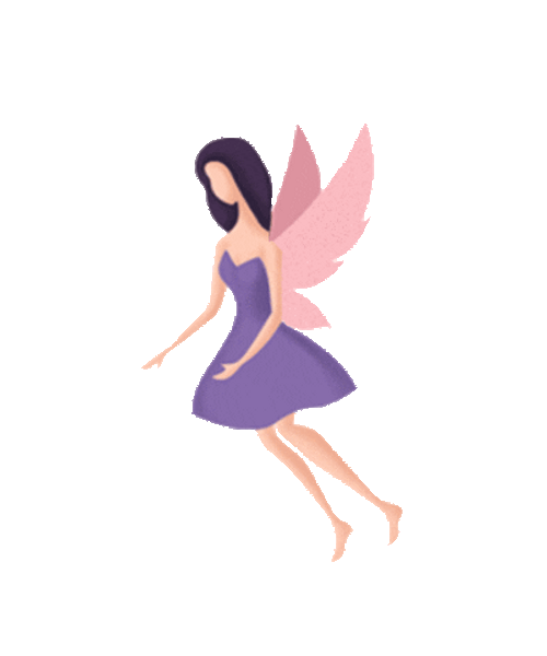 Violet Dress Fairy Animation GIF